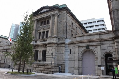 日本銀行本店＝後藤豪撮影